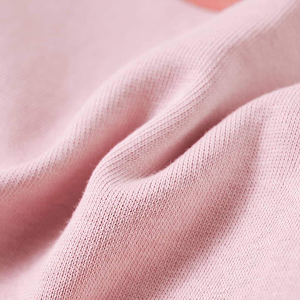 Bluza dziecięca z blokami kolorów, różowa, 116