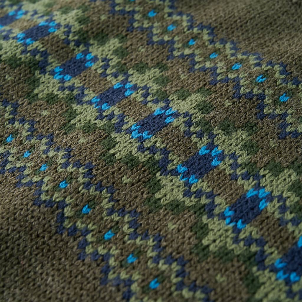 Sweter dziecięcy z dzianiny, khaki, 92