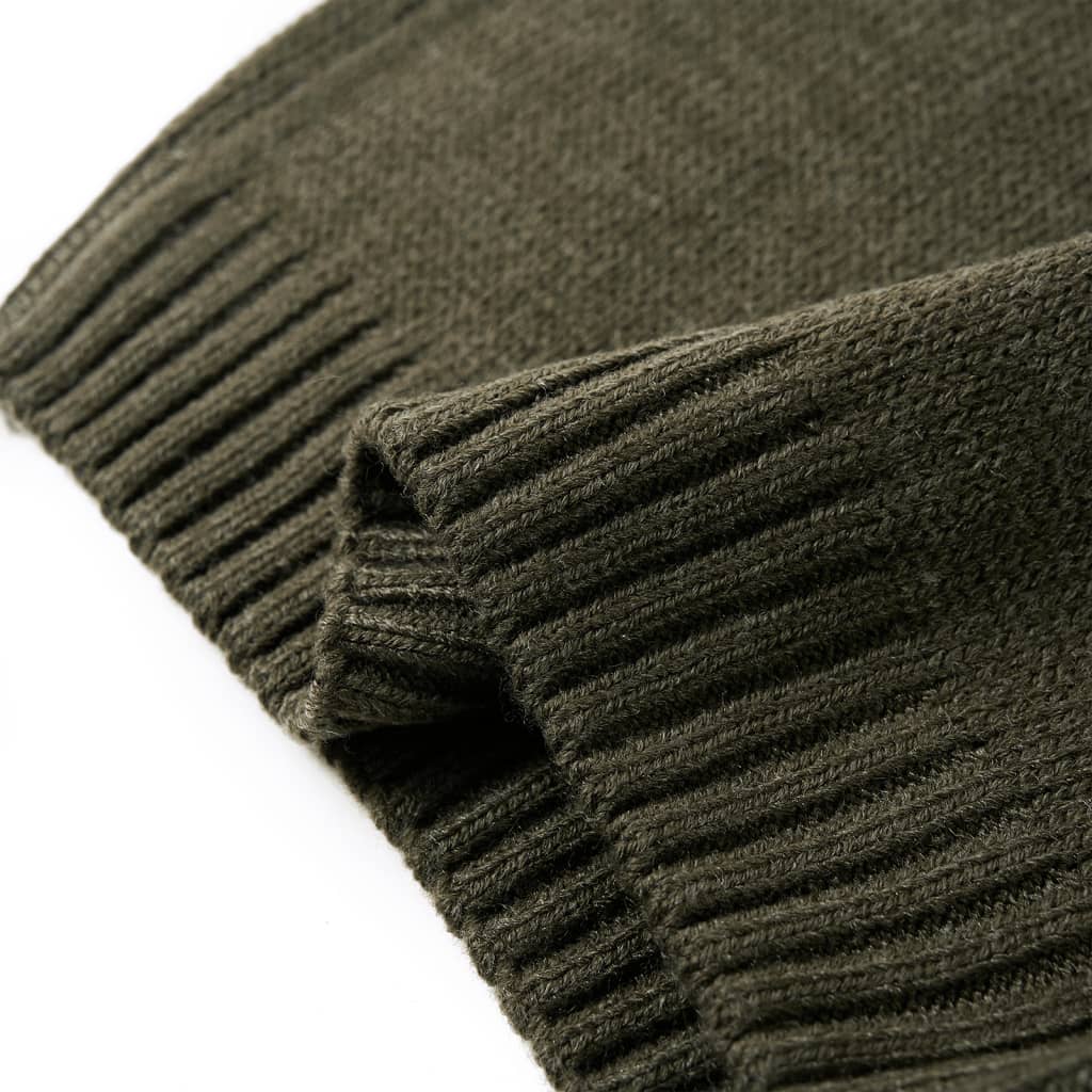 Sweter dziecięcy z dzianiny, khaki, 92