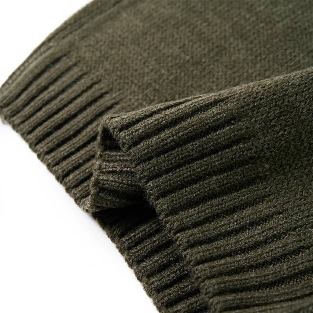 Sweter dziecięcy z dzianiny, khaki, 116