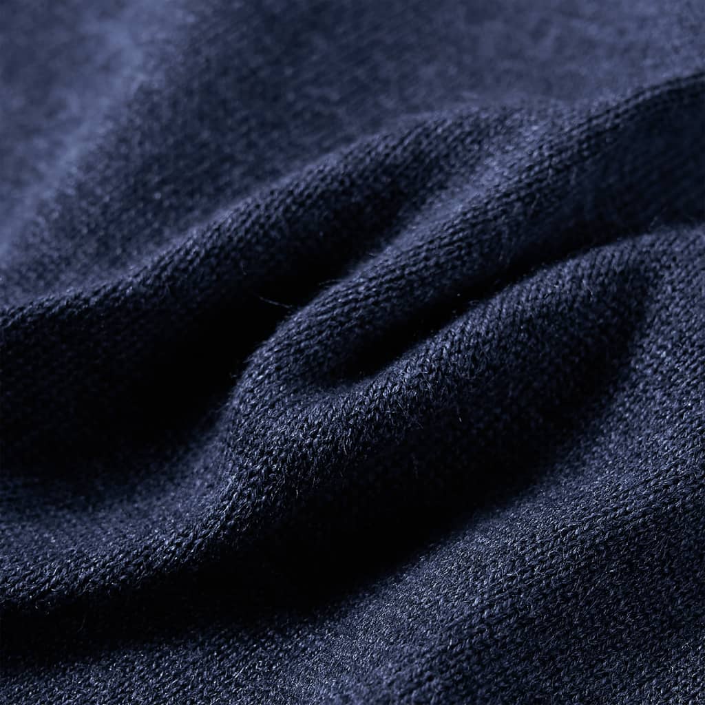 Sweter dziecięcy z dzianiny, granatowy, 92