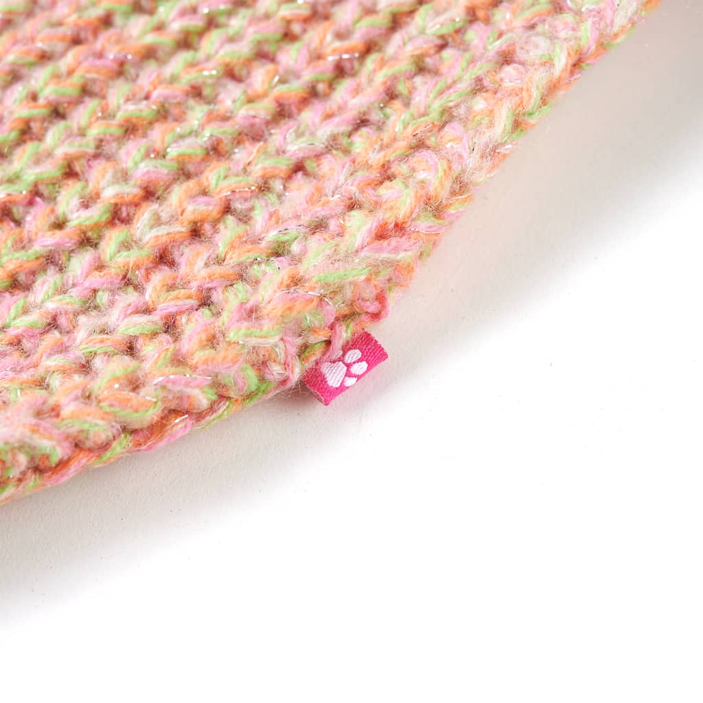 Sweter dziecięcy z dzianiny, pastelowy róż, 92