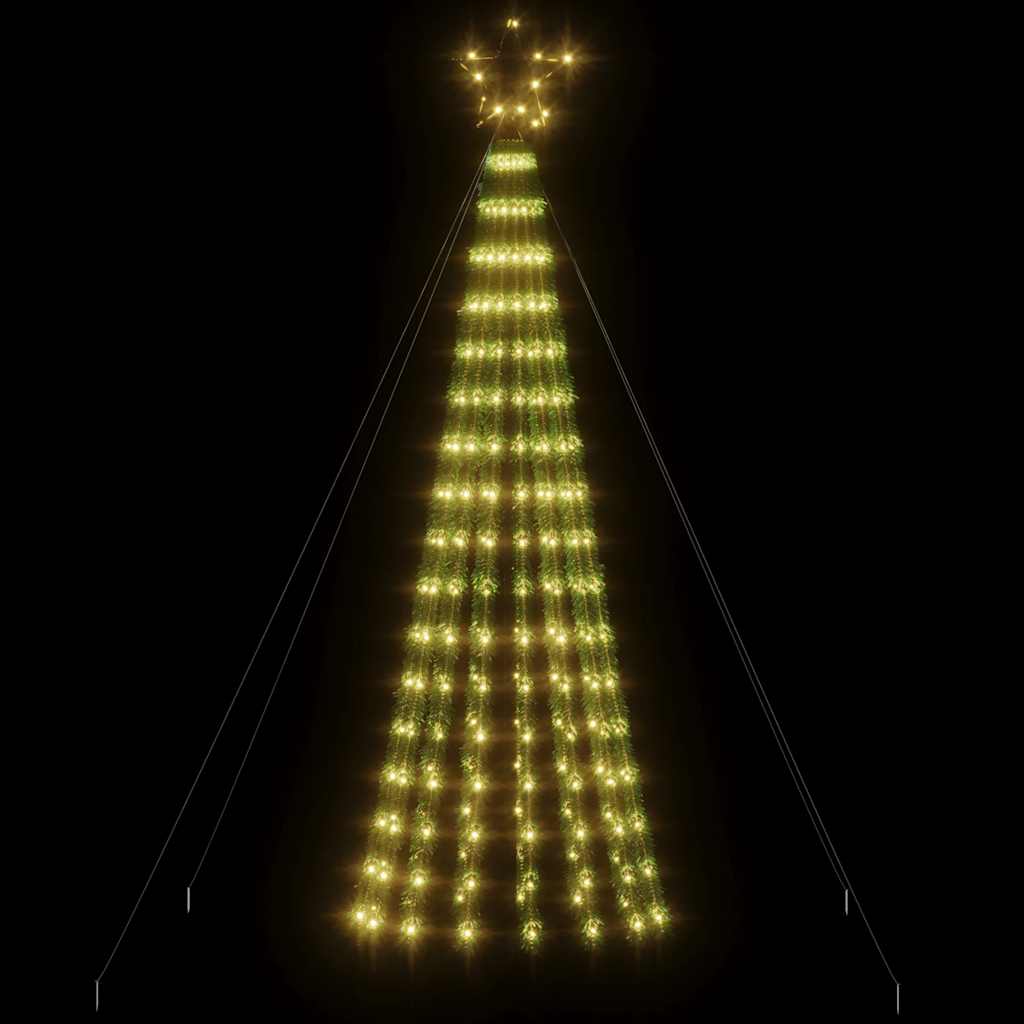 vidaXL Choinka LED 275 LEDs Ciepła biel 180 cm