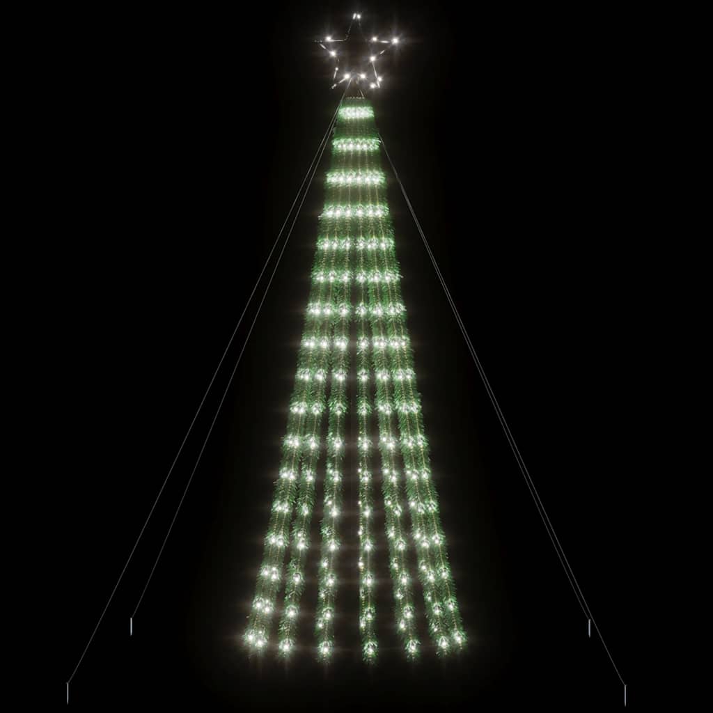 vidaXL Choinka LED 275 LED Zimna biel 180 cm