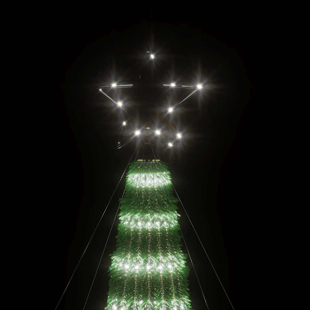 vidaXL Choinka LED 275 LED Zimna biel 180 cm