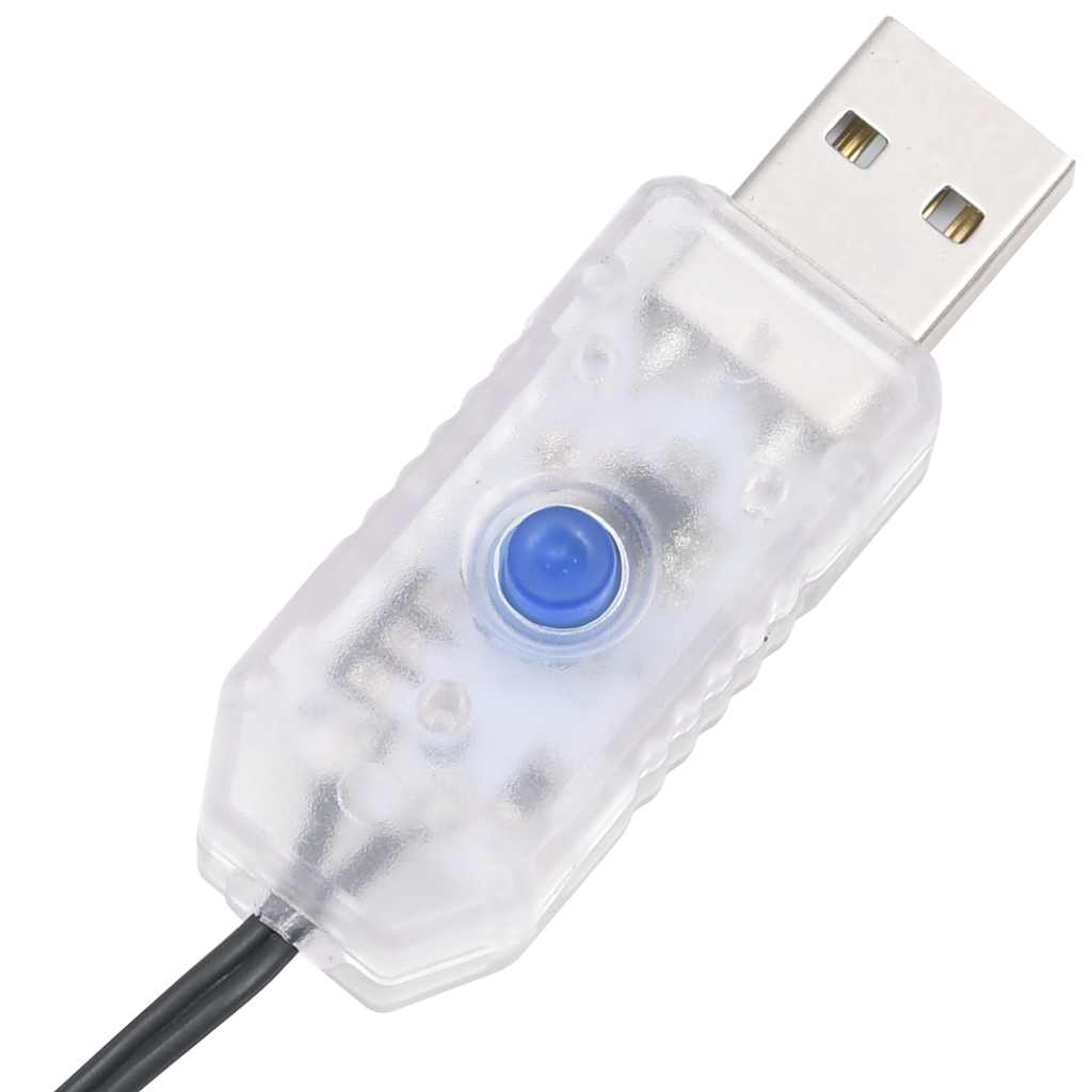 vidaXL Choinka LED 275 diod LED Niebieski 180 cm