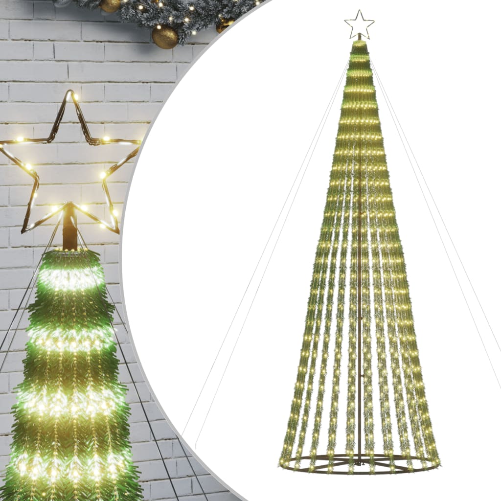 vidaXL Choinka LED 688 LEDs Ciepła biel 300 cm