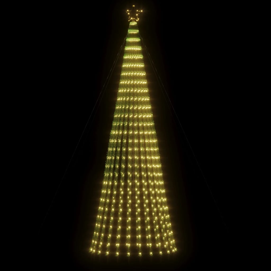 vidaXL Choinka LED 688 LEDs Ciepła biel 300 cm