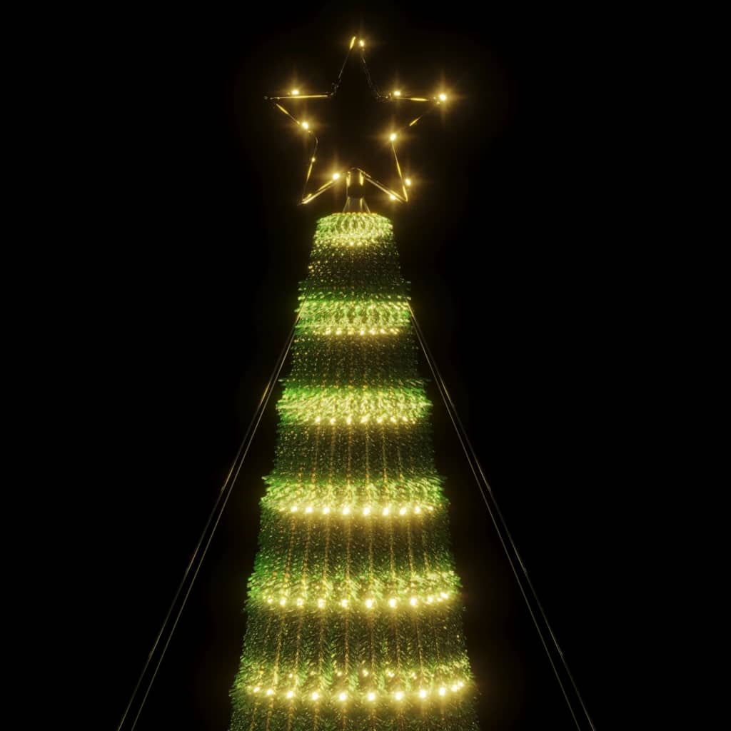 vidaXL Choinka LED 688 LEDs Ciepła biel 300 cm