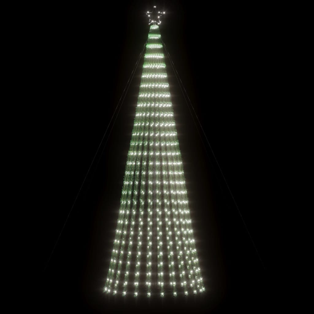 vidaXL Choinka LED 688 LED Zimna biel 300 cm