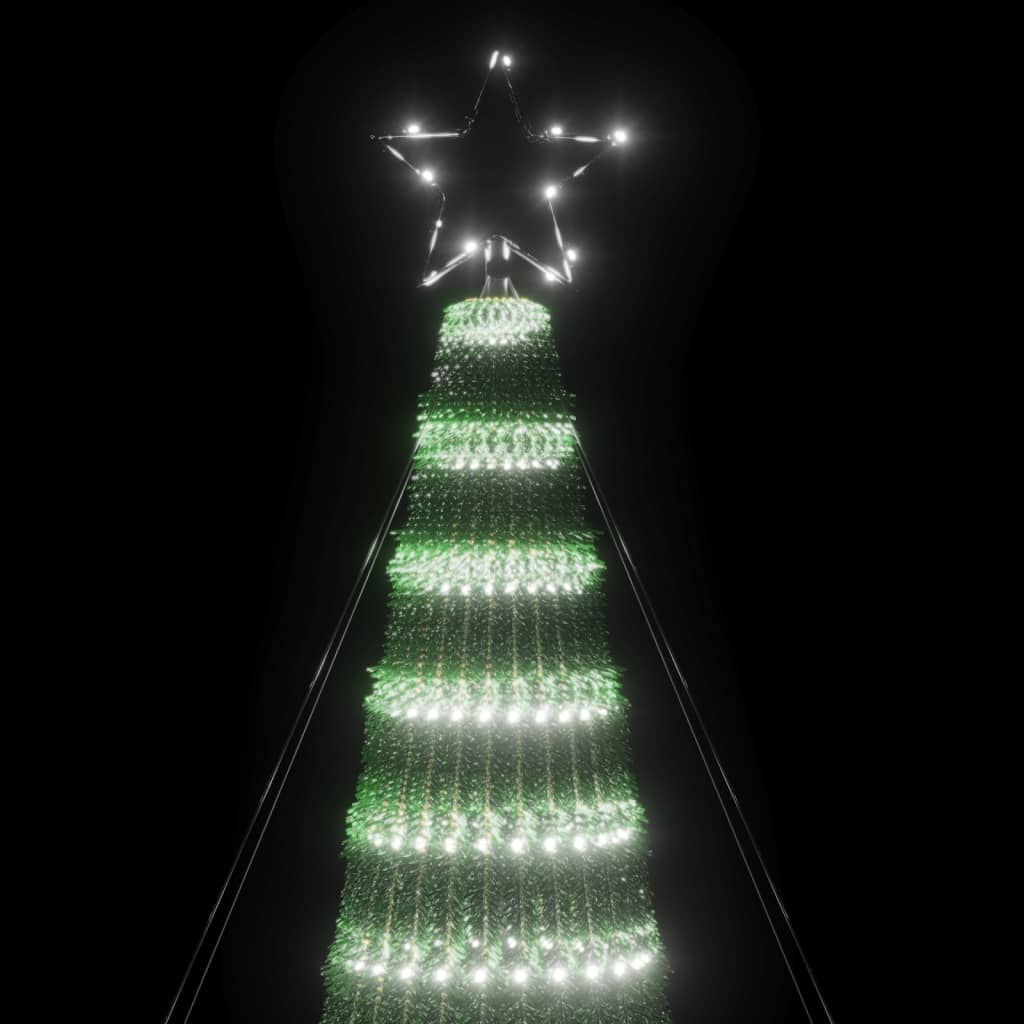 vidaXL Choinka LED 688 LED Zimna biel 300 cm