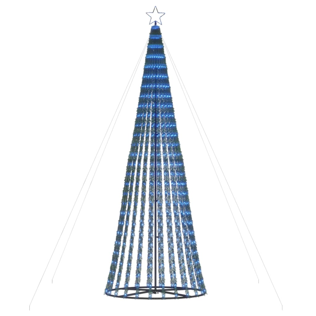 vidaXL Choinka LED 688 LEDs Niebieski 300 cm