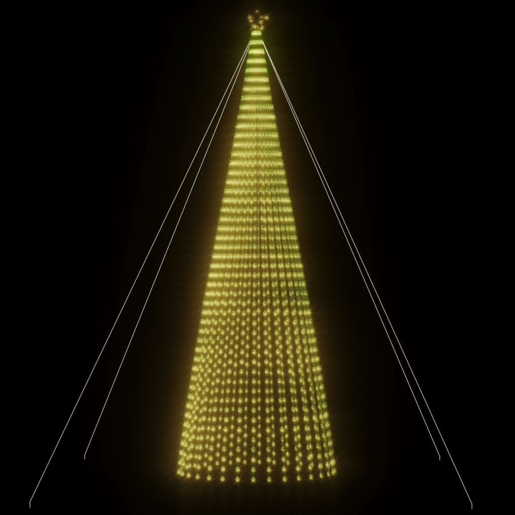 vidaXL Choinka LED 1544 LEDs Ciepła biel 500 cm
