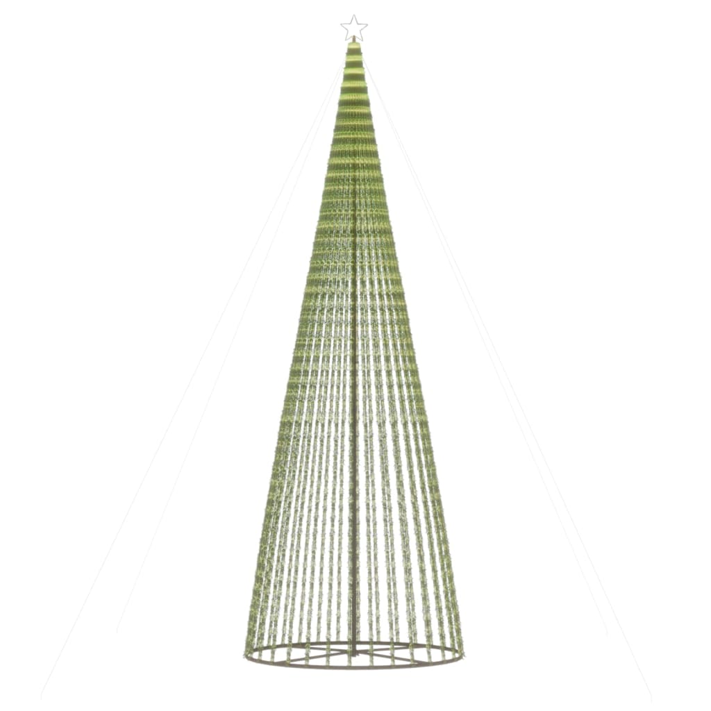 vidaXL Choinka LED 1544 LEDs Ciepła biel 500 cm