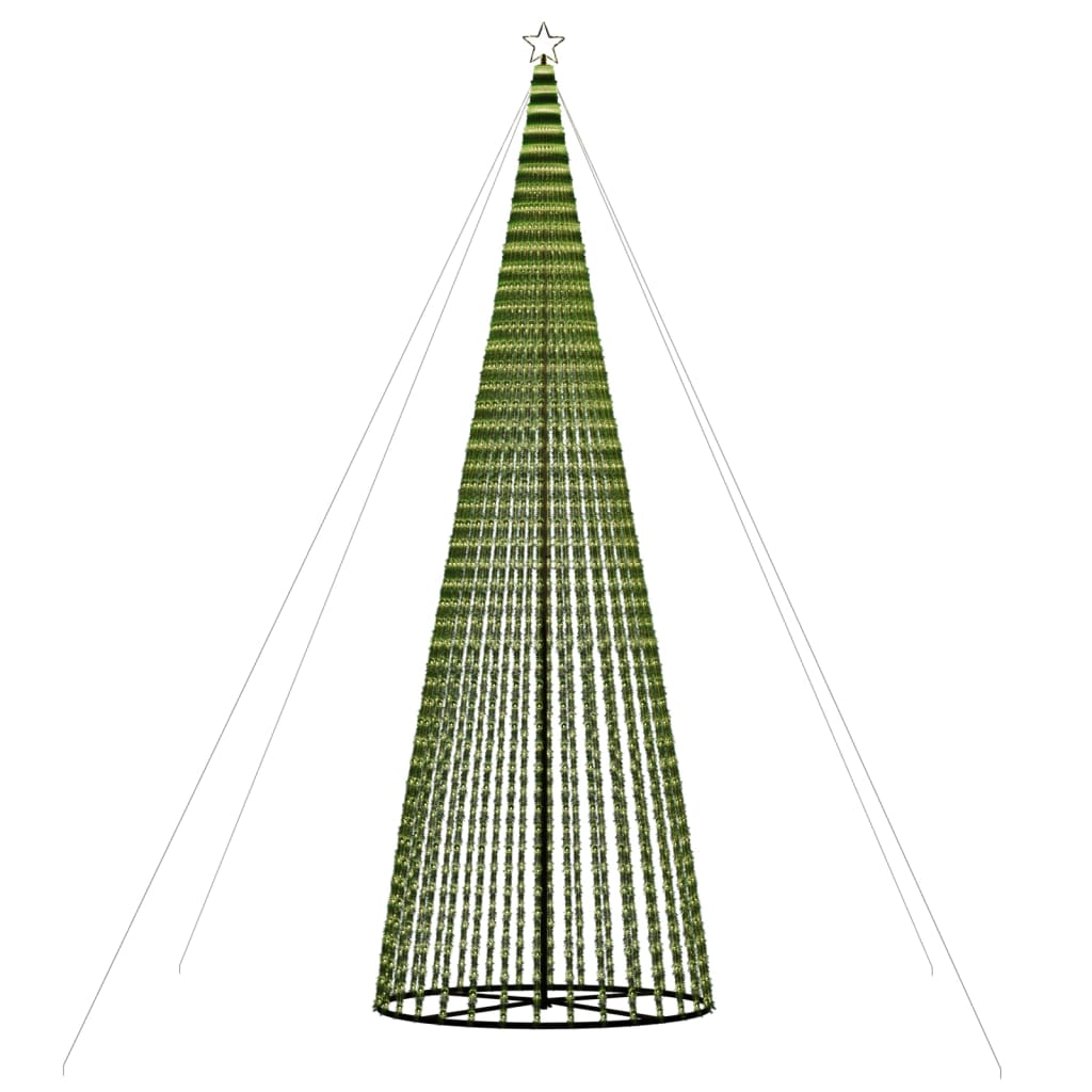vidaXL Choinka LED 1544 LEDs Ciepła biel 500 cm