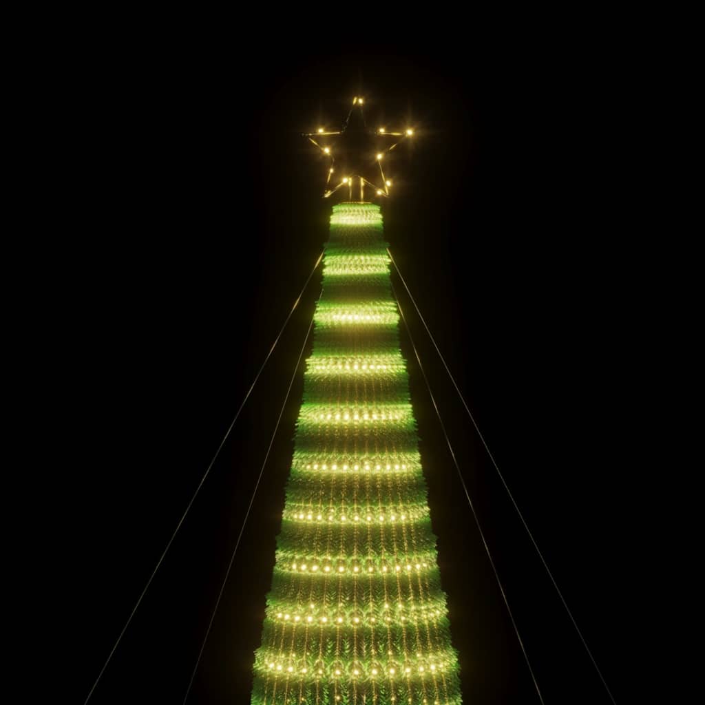 vidaXL Choinka LED 1544 LEDs Ciepła biel 500 cm