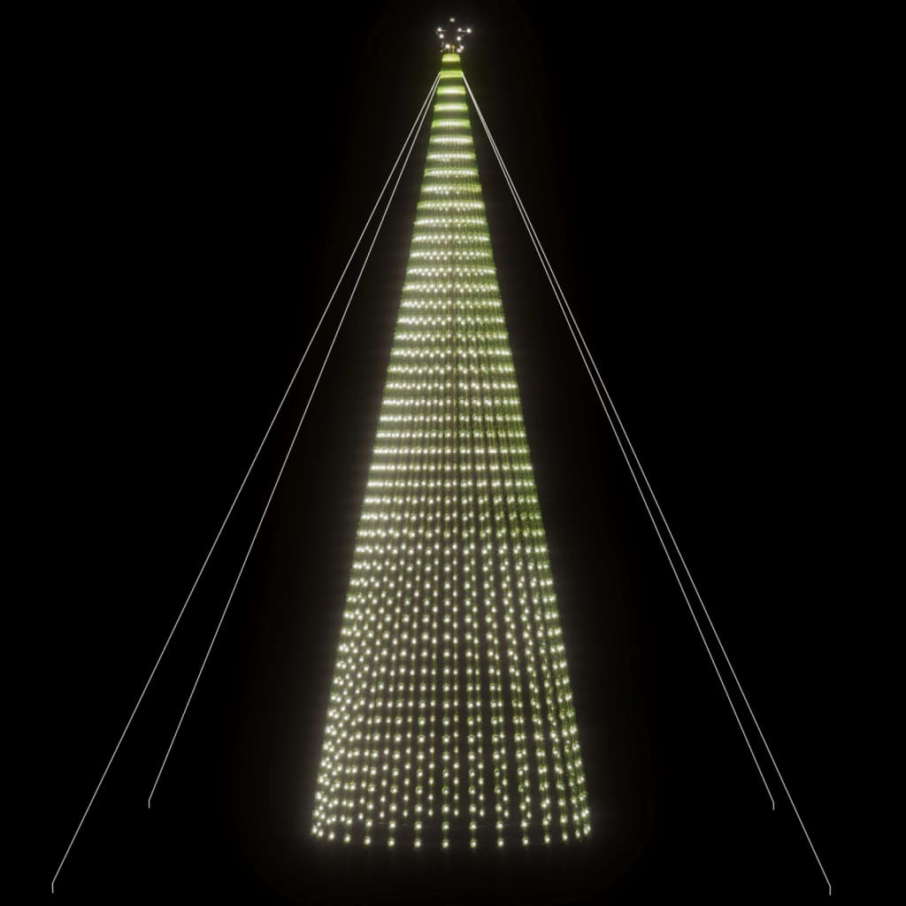 vidaXL Choinka LED 1544 LED Zimna biel 500 cm