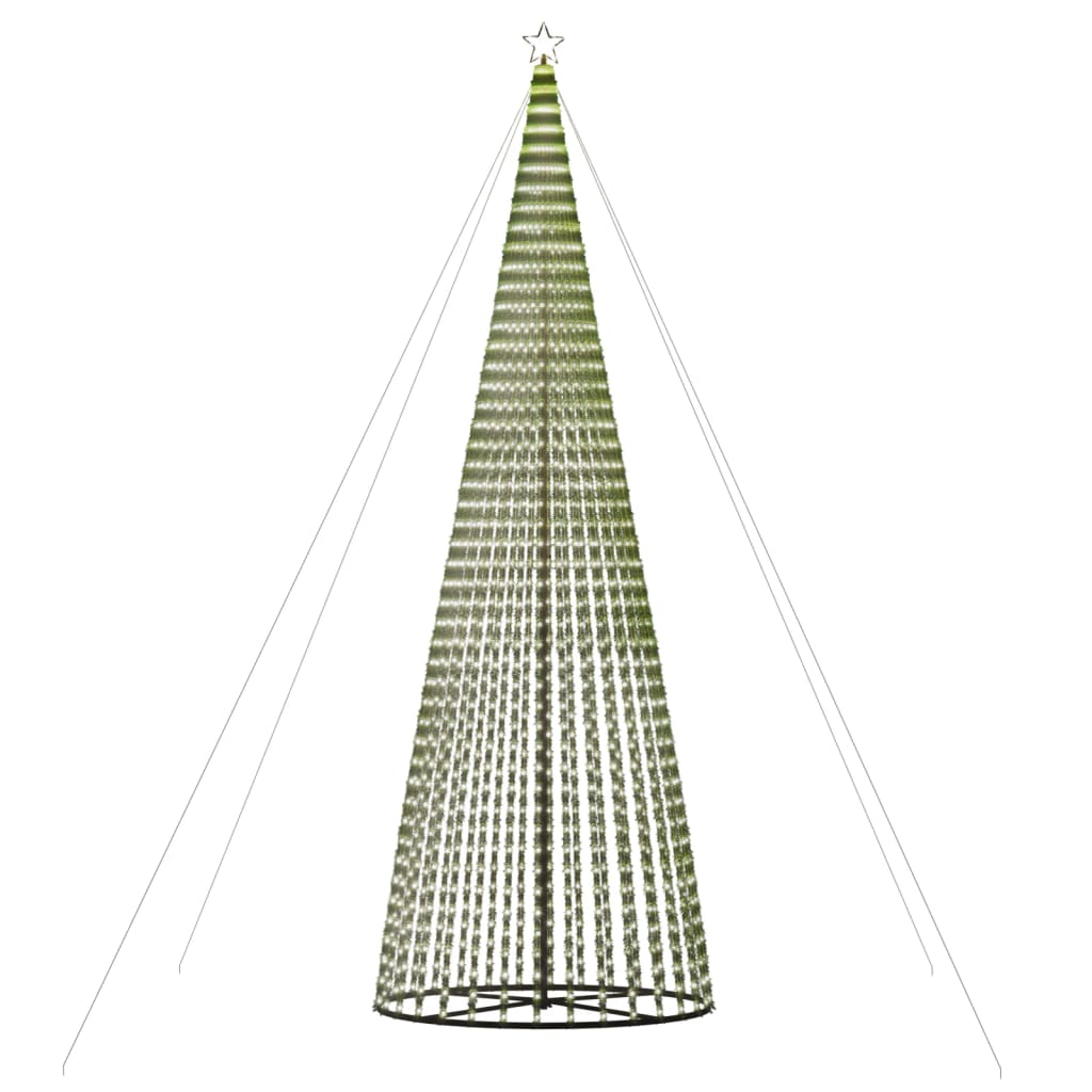 vidaXL Choinka LED 1544 LED Zimna biel 500 cm