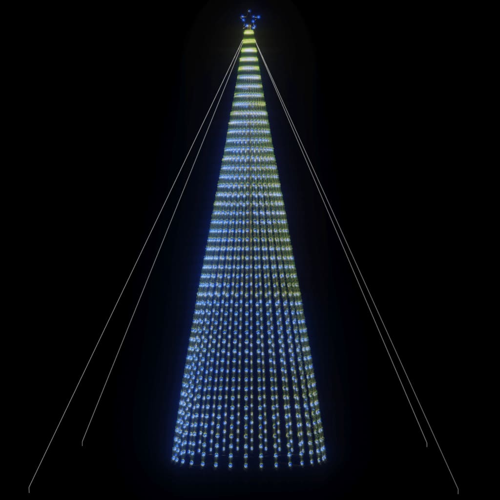 vidaXL Choinka LED 1544 LEDs Niebieski 500 cm