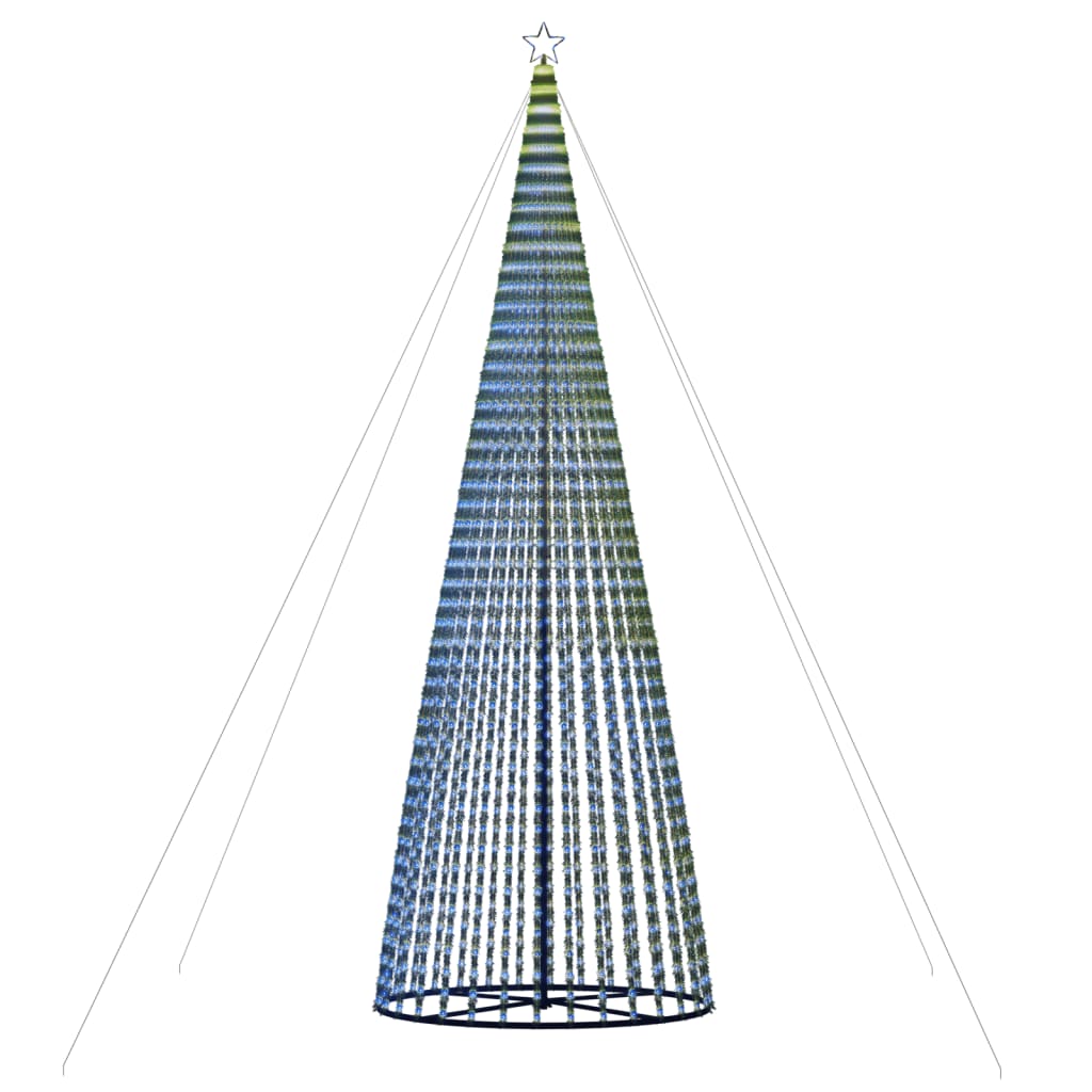 vidaXL Choinka LED 1544 LEDs Niebieski 500 cm