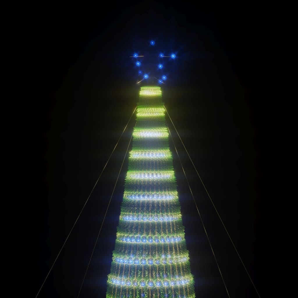 vidaXL Choinka LED 1544 LEDs Niebieski 500 cm