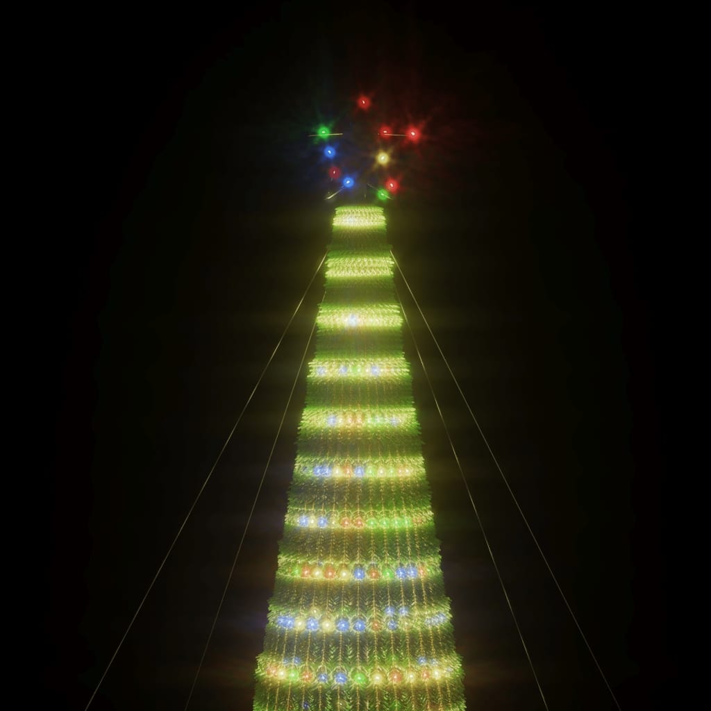 vidaXL Choinka LED 1544 diody LED Kolorowa 500 cm