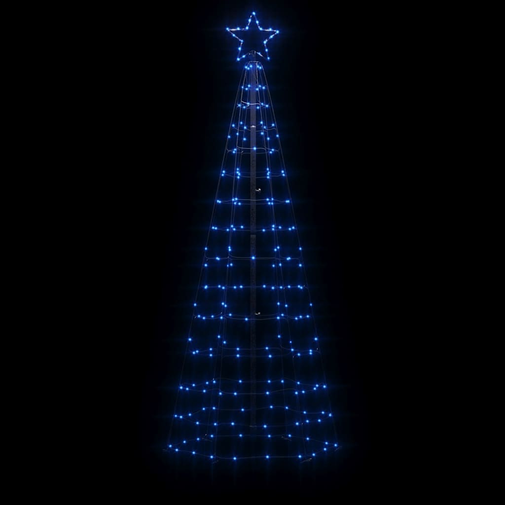 vidaXL Choinka świąteczna LED z kolcami 220 diod LED niebieska 180 cm