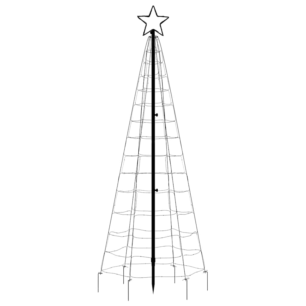 vidaXL Choinka świąteczna LED z kolcami 220 diod LED niebieska 180 cm