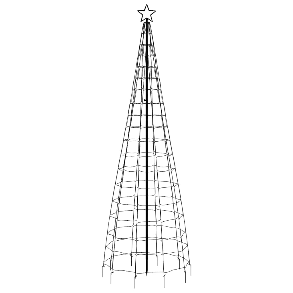 vidaXL Choinka świąteczna LED z kolcami 570 diod LED Ciepła biel 300cm