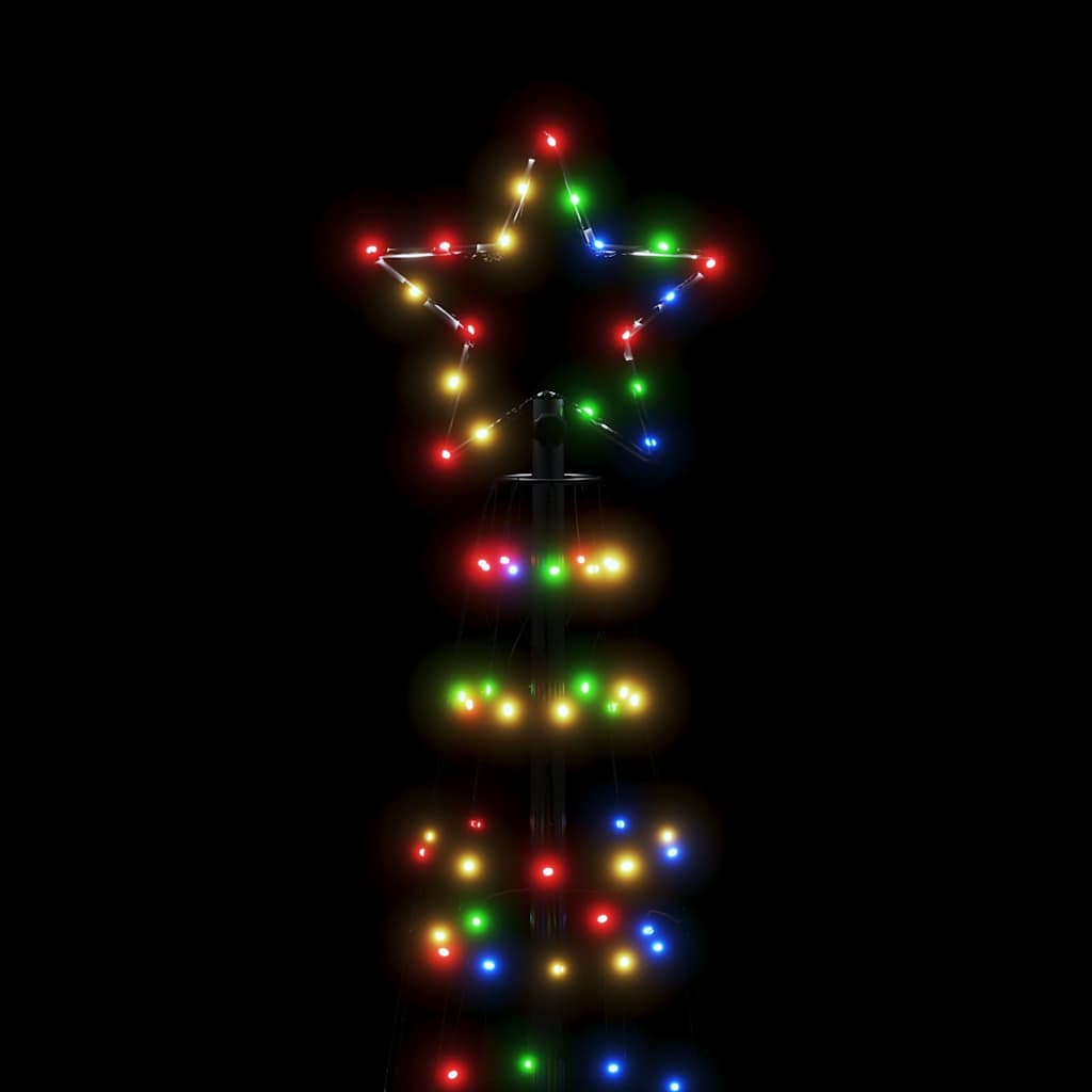 vidaXL Choinka świąteczna LED z kolcami 570 diod LED kolorowa 300 cm