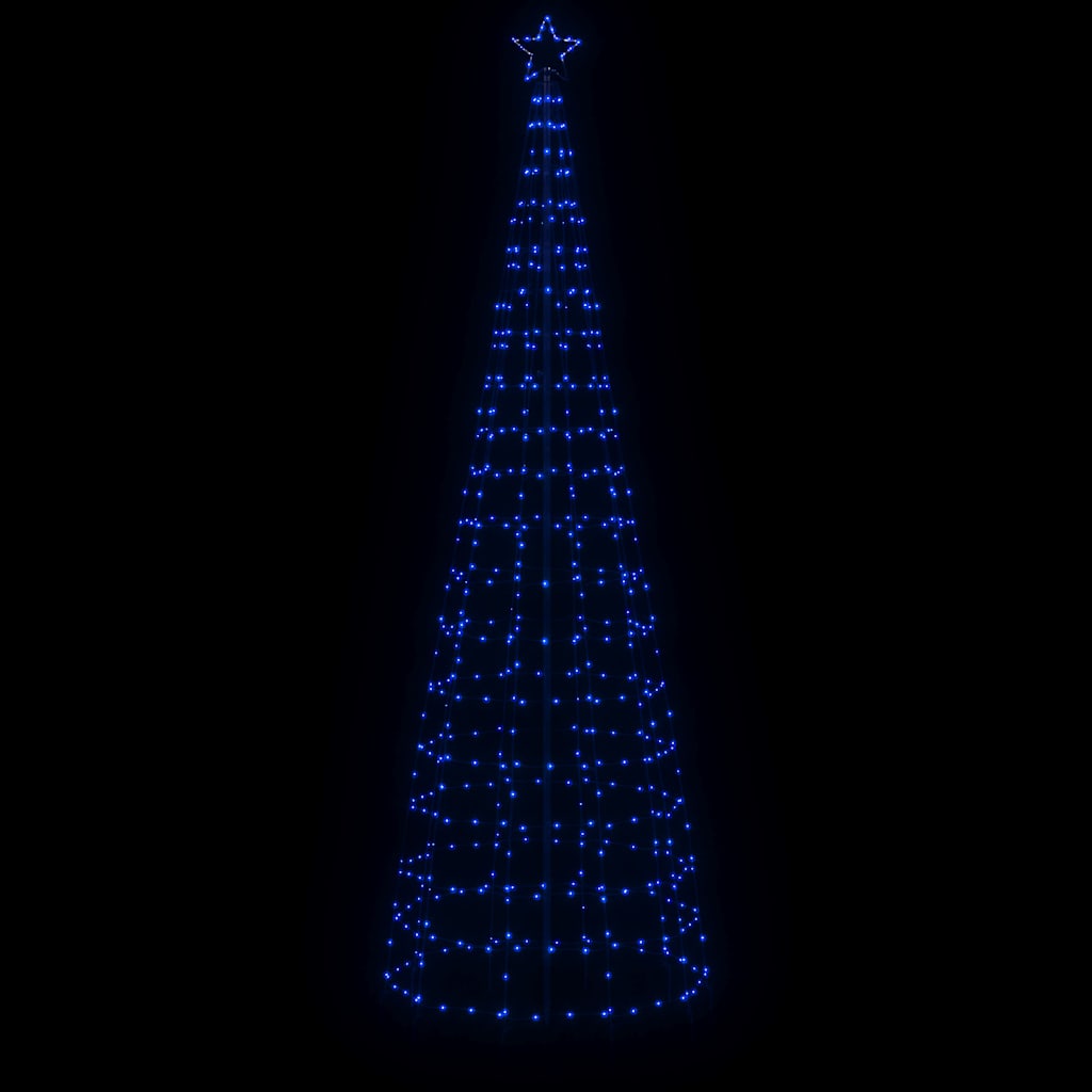 vidaXL Choinka świąteczna LED z kolcami 570 diod LED niebieska 300 cm