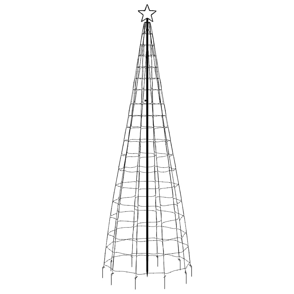 vidaXL Choinka świąteczna LED z kolcami 570 diod LED niebieska 300 cm