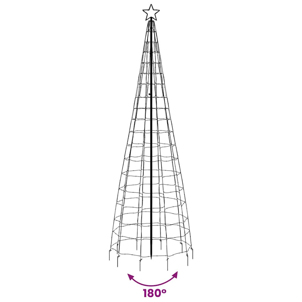 vidaXL Choinka świąteczna LED z kolcami 570 diod LED niebieska 300 cm