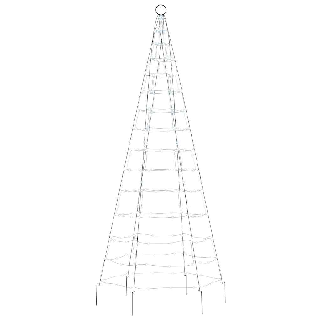 vidaXL Choinka LED 200 LED Zimna biel 180 cm