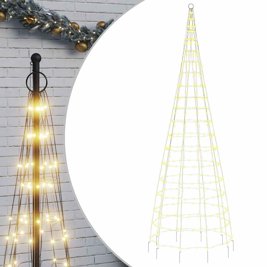 vidaXL Choinka LED 550 LED Ciepła biel 300 cm