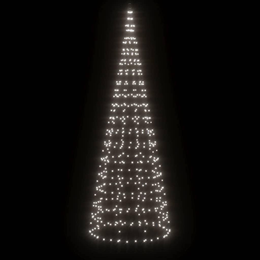 vidaXL Choinka LED 550 LED Zimna biel 300 cm