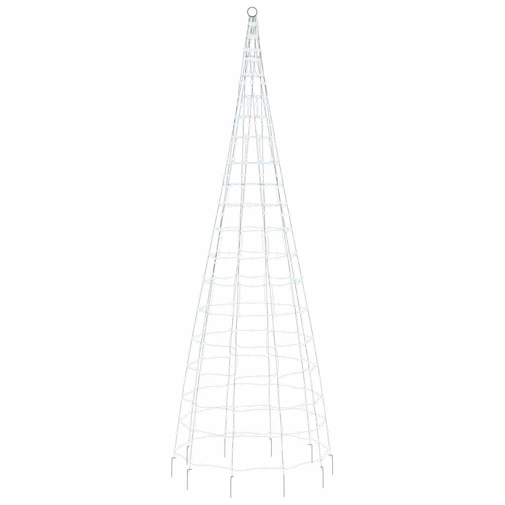 vidaXL Choinka LED 550 LED Zimna biel 300 cm