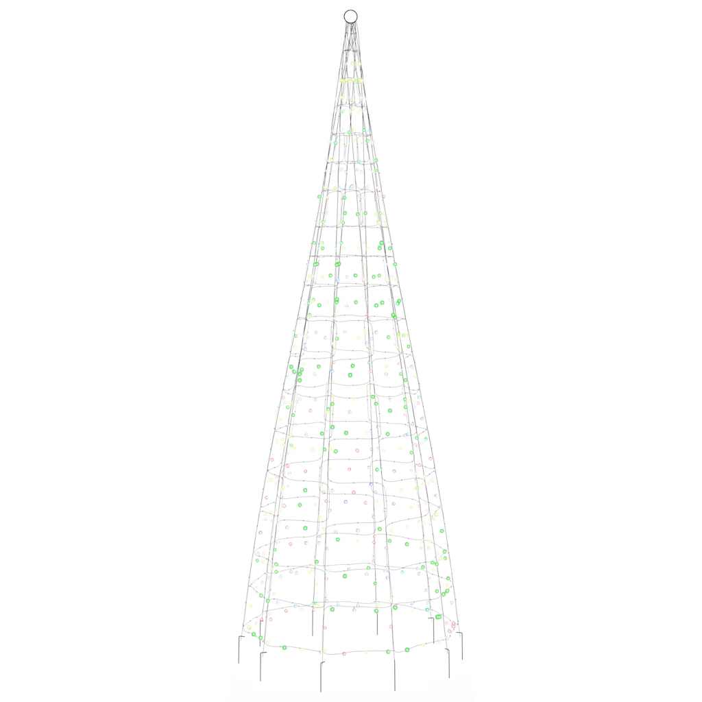 vidaXL Choinka LED 550 diod LED Kolorowa 300 cm