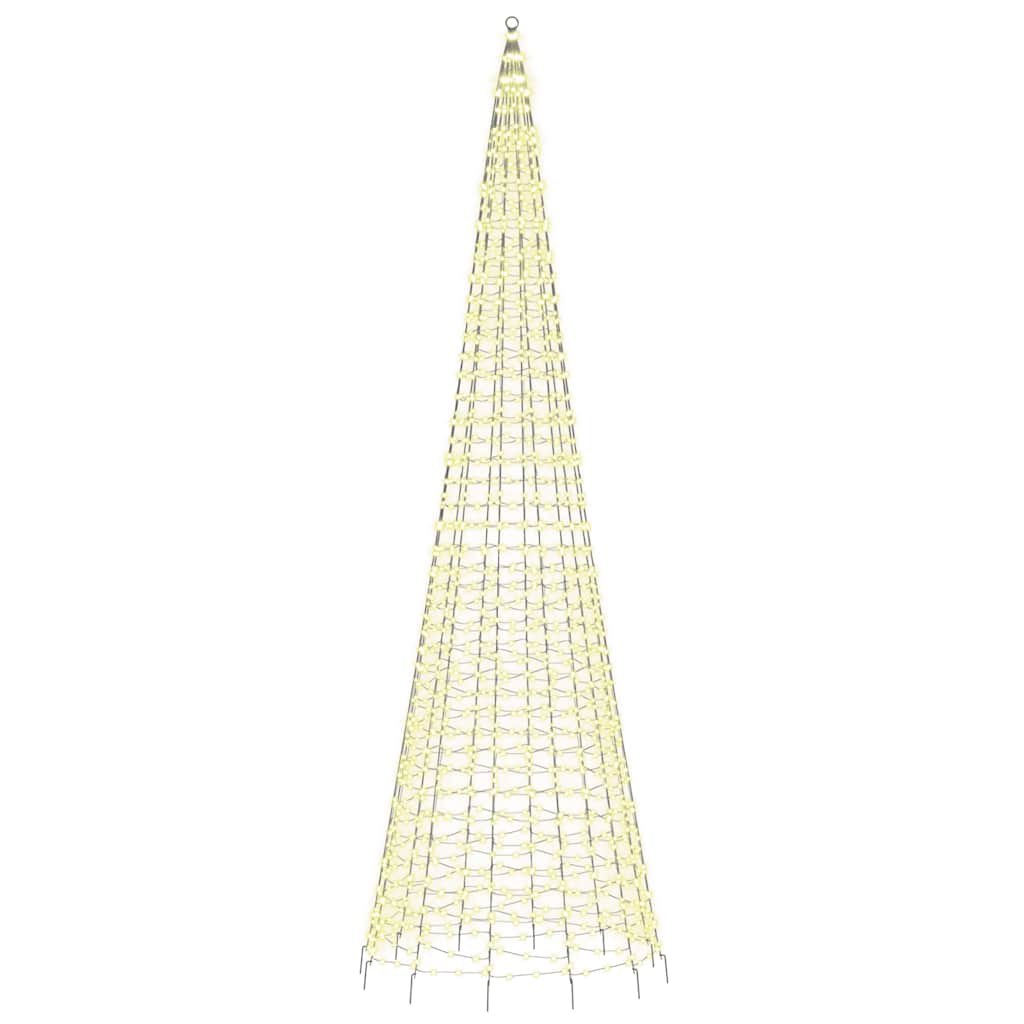 vidaXL Choinka LED 1534 LEDs Ciepła biel 500 cm