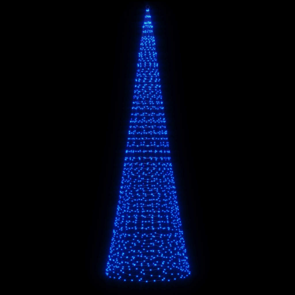 vidaXL Choinka LED 1534 diody LED Niebieski 500 cm
