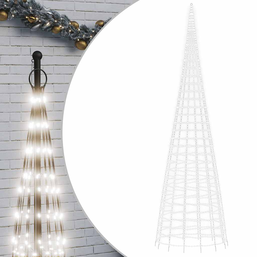 vidaXL Choinka LED 3000 LED Zimna biel 800 cm