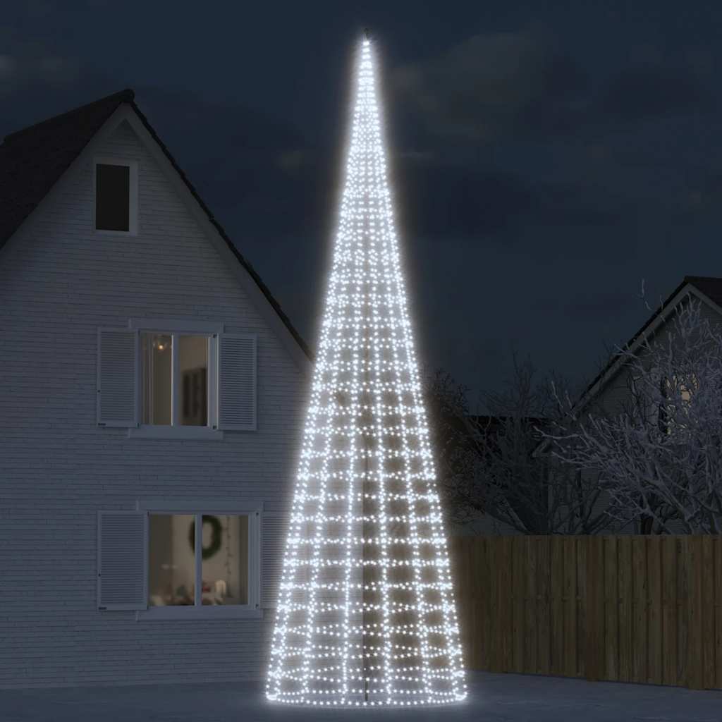 vidaXL Choinka LED 3000 LED Zimna biel 800 cm