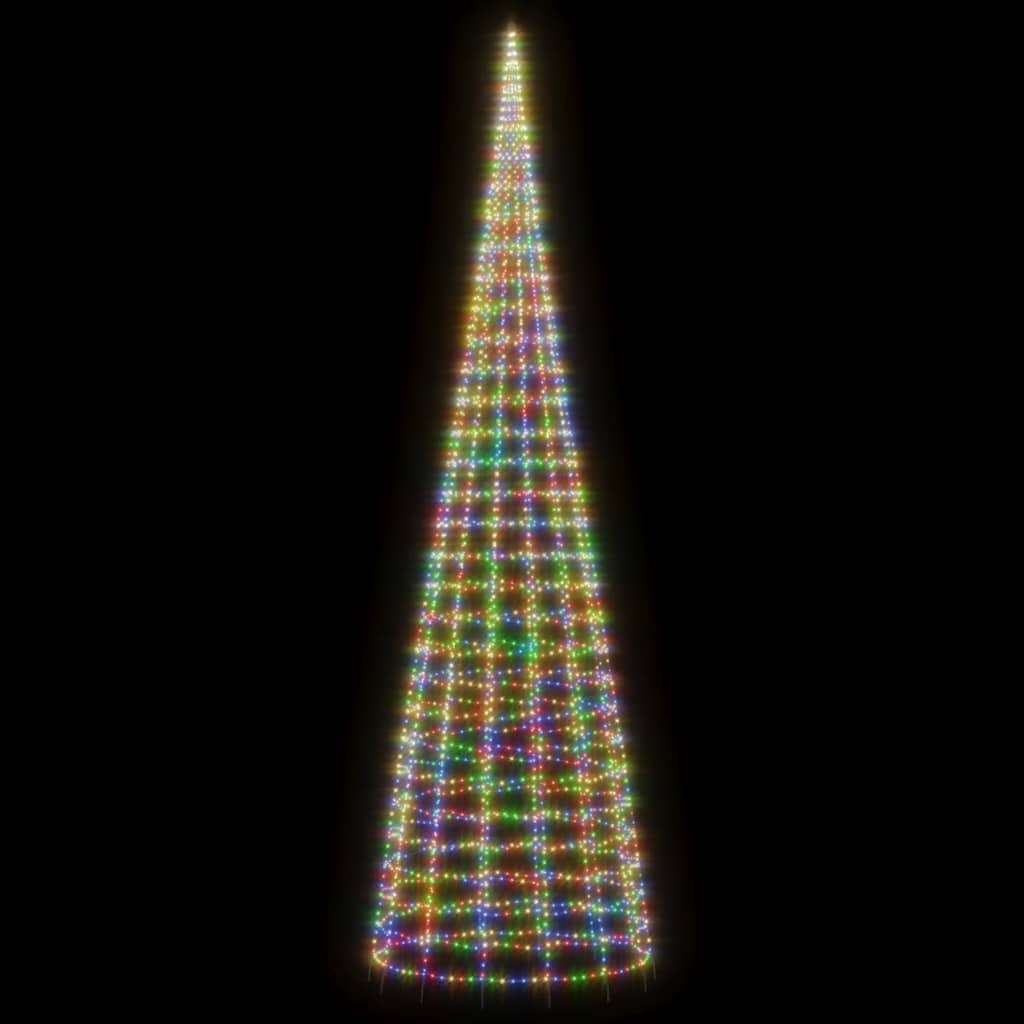 vidaXL Choinka LED 3000 diod LED Kolorowa 800 cm