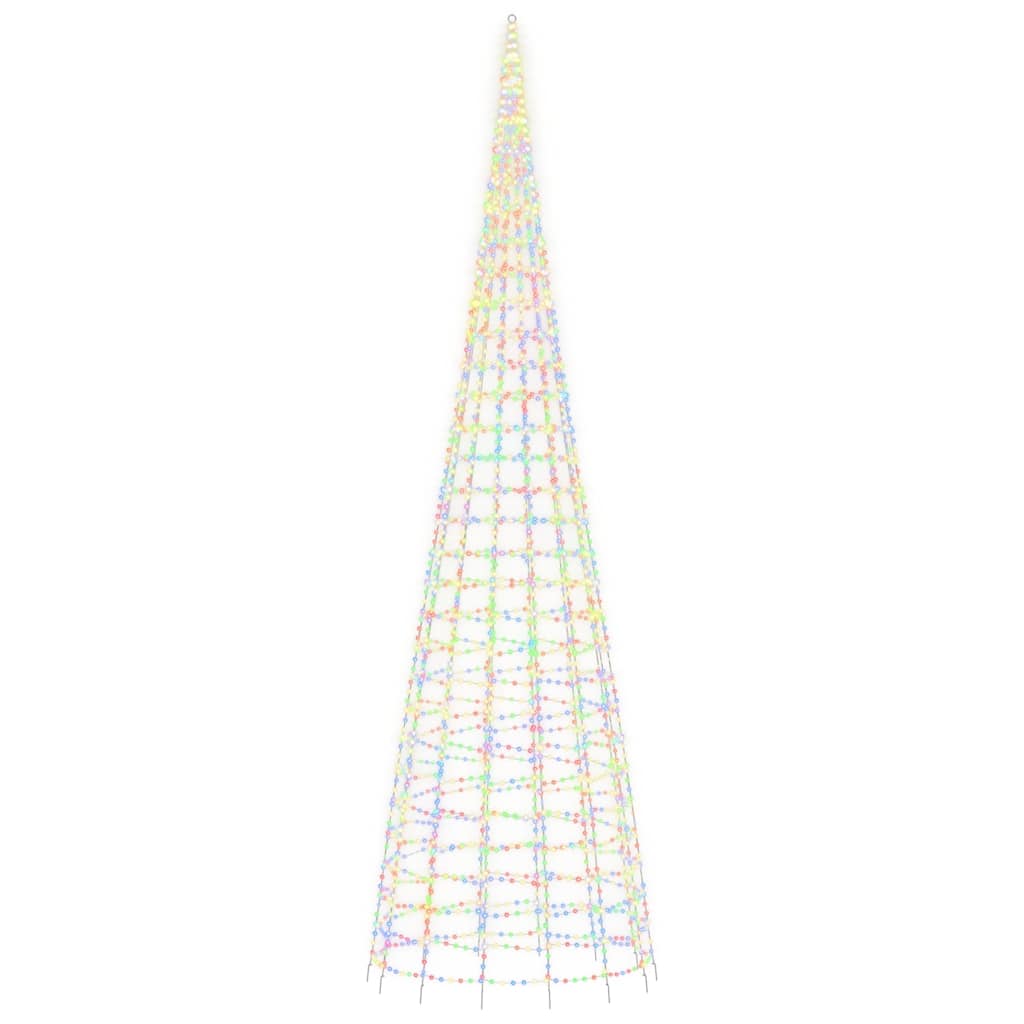 vidaXL Choinka LED 3000 diod LED Kolorowa 800 cm