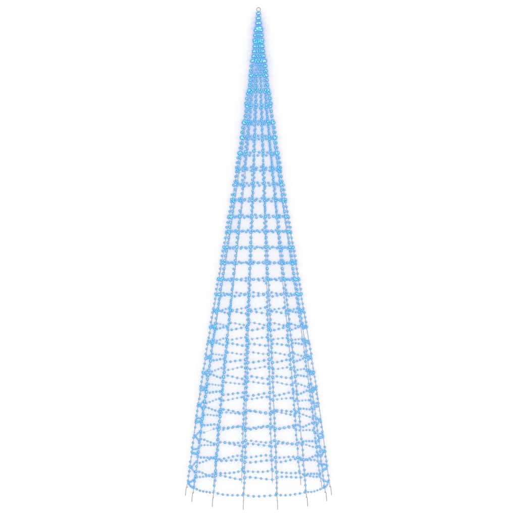 vidaXL Choinka LED 3000 diod LED Niebieski 800 cm