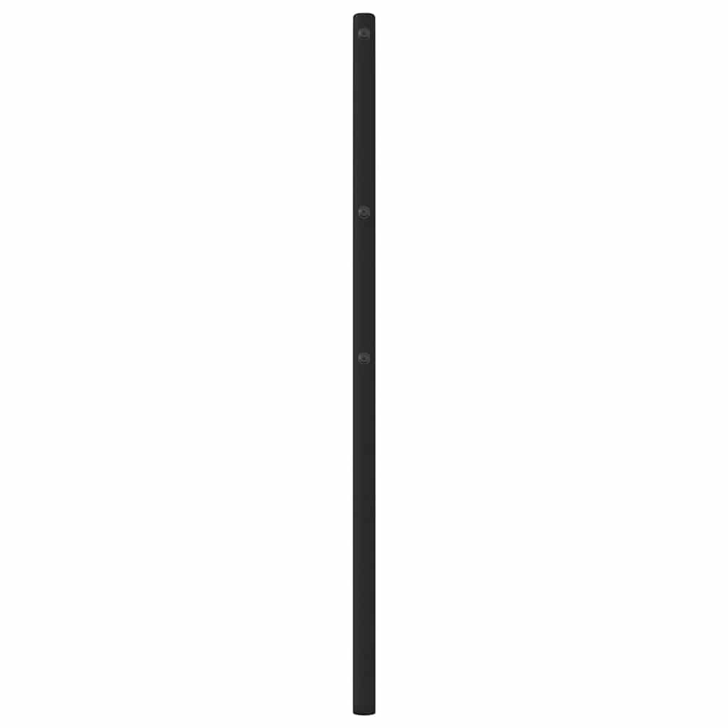 vidaXL Metalowe wymienne wezgłowie, czarne, 75 cm