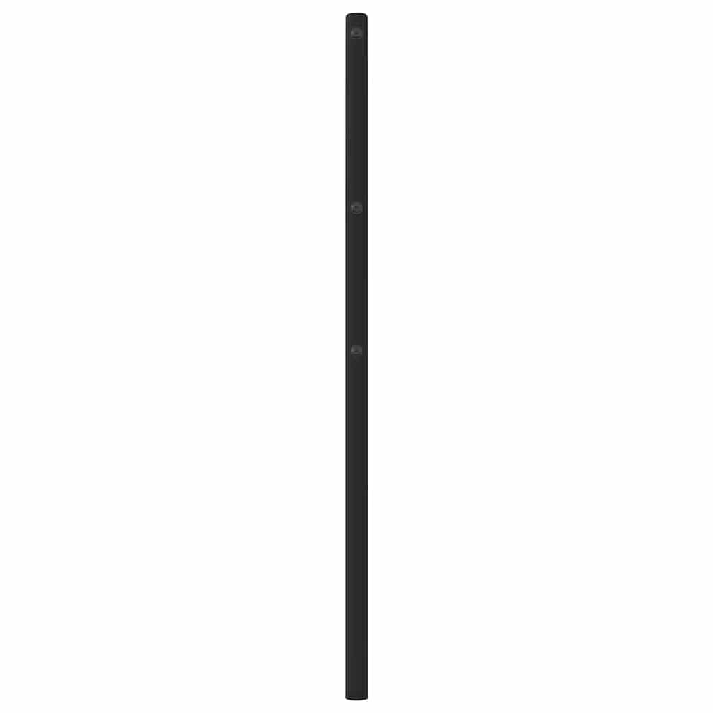 vidaXL Metalowe wymienne wezgłowie, czarne, 107 cm