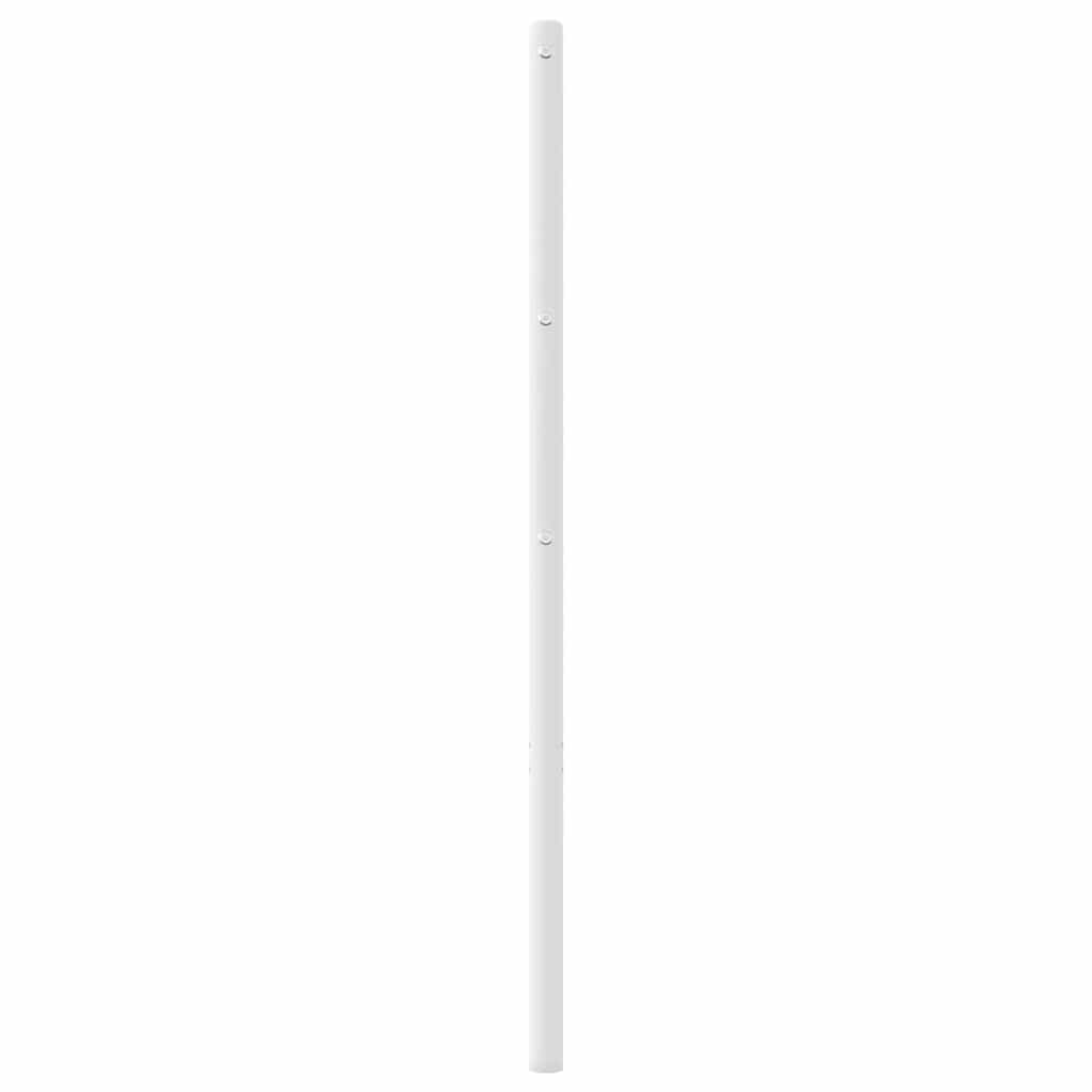 vidaXL Metalowe wymienne wezgłowie, białe, 75 cm