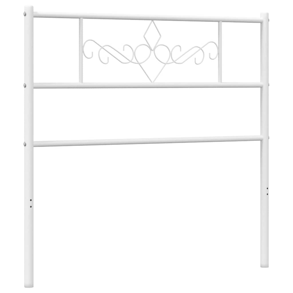 vidaXL Metalowe wymienne wezgłowie, białe, 100 cm