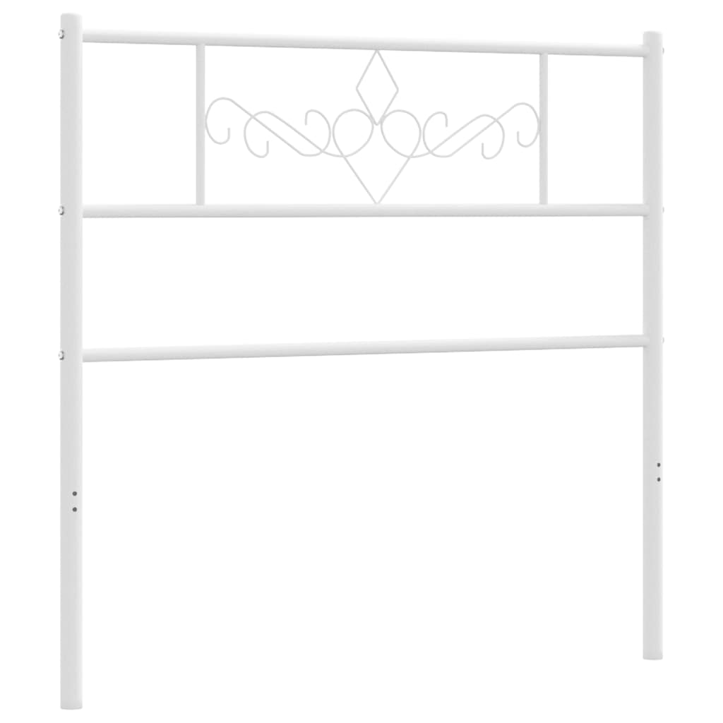 vidaXL Metalowe wymienne wezgłowie, białe, 100 cm